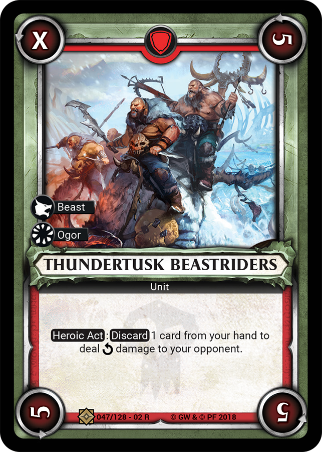 Thundertusk Beastriders - Foil